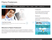 Tablet Screenshot of filipinofreelancers.com